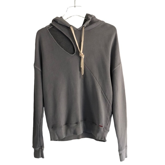 n:Philanthropy Fran Hooded Sweatshirt Gray XS - Picture 3 of 13